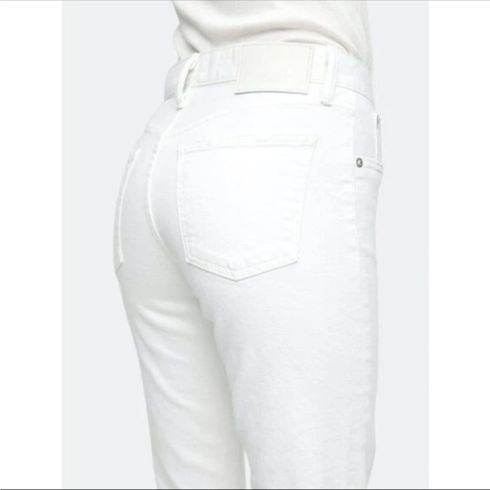 Moussy Vintage Mv Burnside Skinny Jeans Ankle Cropped white size 29 - Picture 2 of 14